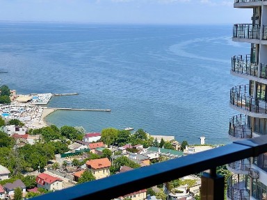Вид на море, ЖК 44 Жемчужина, Красивая 1 комн кв, Аркадия, ул Каманина
