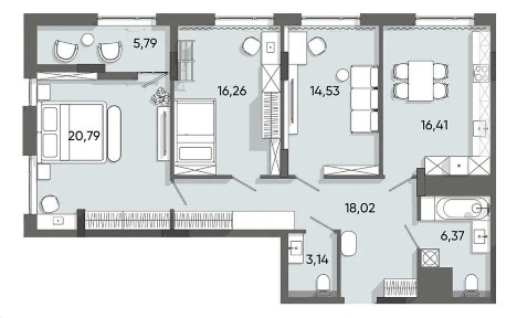 Продаж великої 3 кім квартири ЖК Resident State.101м²|Найкраща ціна