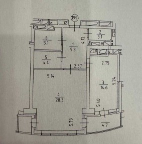 Продаж 1к квартири в центрі Києва - бул. Лесі Українки, 7А