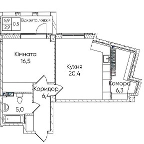 Незвичайна квартира всього за 29800$. Розтермінування 0%. Газифікація/сховище