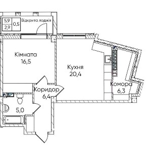 Незвичайна квартира всього за 29800$. Розтермінування 0%. Газифікація/сховище