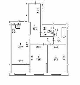 Продаж 2 кімн. квартири, вул. Дніпровська Набережна, 20-Б. ЖК Seven. Метро Осокорки.