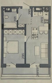 Продаж 1-к, Етап будівництва, Орлика, ЖК Фемелі Хаус, 38/17/21м2,49999 $