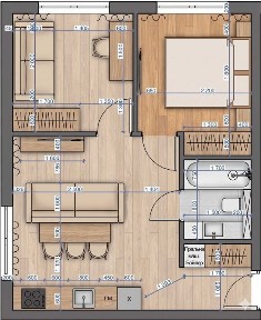 2-кімн квартира 45,5 м² у Білогородці 20 хв до метро. ЖК з ліфтом. Від забудовника. Без комісії. Розтермінування до 18 місяців
