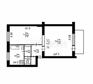 Продаж 2-кімнатної квартири 54.48 м², Круглоуніверситетська вул., 2/1