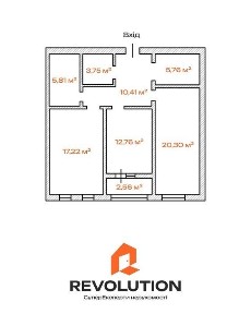 Без комісії. Продаж 2к квартири 76.89м2, с. Ходосівка ЖК Basa City