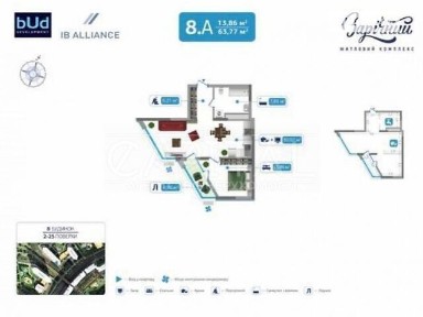 Продаж 2к квартири 64 кв. м на вул. Осокорська 8 • ID 34431116