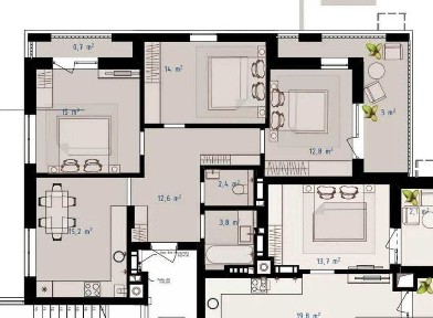 Продаж 3 кімнатна квартира ЖК Grey Fort вул. Приміська, 20 (Бічна Зелена, Вулецька, Пирогівка) Львів Грей Форт