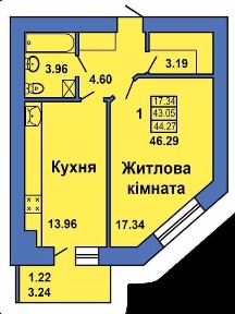 Весняна 9А, 1к найкраще планування 46м2 та відмінна ціна ПЕРЕУСТУПКА