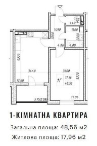 Продаж без % однокімнатної квартити Жк Деснянскьий