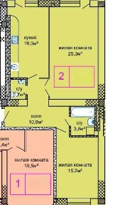 СРОЧНО! Вернисаж. 2комн. квартира в сданном кирпичном доме. ТОП цена!