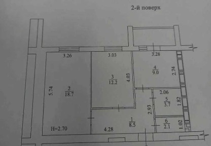 У продажу 2к квартира, ЖК Пташка