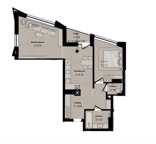 Продаж 2 кім. кв, 61,1 м. кв. ЖК AurA ( АУРА ), вул. Бузкова, 2