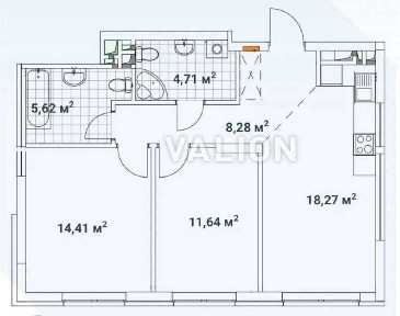 Продаж 2 квартири 63м2 Варшавський 3 дом 10.3. вул. Олеся 23а