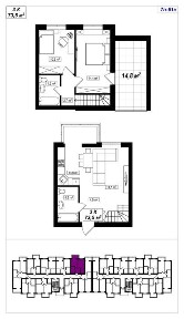 Продаж 3-кімнатна квартира 73,5 м2 ЖК Амстердам СКВЕР, Білогородка. Дворівнева з терасою, ЖК Амстердам, Білий шоколад, City Lake
