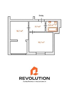 Без комісії. Продаж 1к квартири 42.1м2, с. Крюківщина, Бакинська, 1Б, єВідновлення