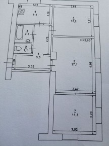Продам світлу 3-х кімнатну квартиру