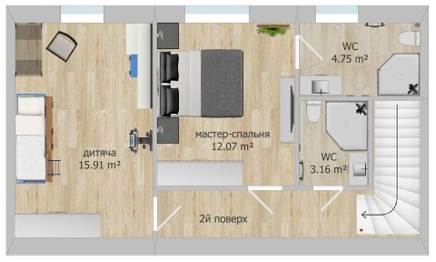 Продам трьох кімнатну квартиру вул. Набережна 14 Кредит розтермінування