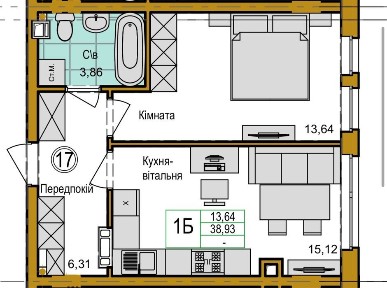 Інвестиція! Ваучер 2млн 1-к квартира у ЖК Емоція 2