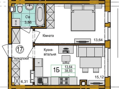 Інвестиція! Ваучер 2млн 1-к квартира у ЖК Емоція 2