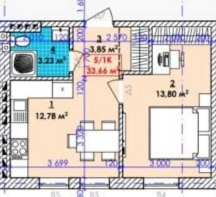 Готова 1кім Квартира в збудованому Будинку!