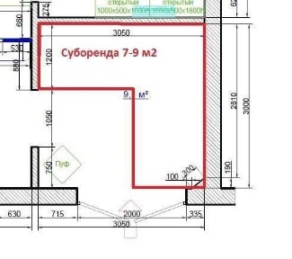 Без комісії! Суборенда 7 м2 Вокзальна, 37/16