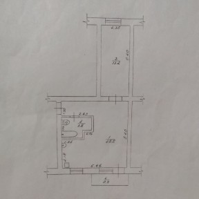 Продаж 2-кімнатної квартири з дозволом на індивідуальне опалення