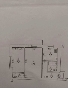 2-к квартира в цегляному будинку | 2 поверх | 36 000 $