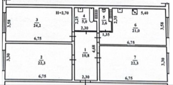 Продам 3-комнатную квартиру на Марсельской/ 108 метров/Вид на море
