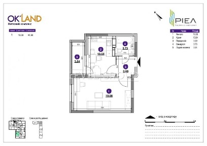 Продаж 1 кімнатної квартири ЖК OkLand | Окланд | Повітряних Сил | Севастопольська