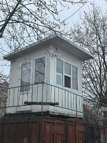 Переносна будівля (будка для охорони, для зберігання речей на дачу)