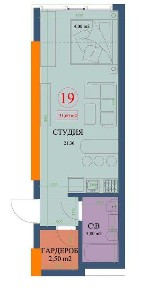 Продам 1к кв Студию ЖК Куликовский Центр