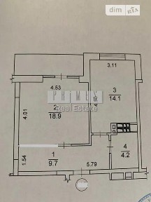 Продаж 1к квартири 49 кв. м на Берестейський 42 • ID 34512695