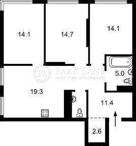 Продаж 3-к ЖК Dibrova Park Некрасова 8