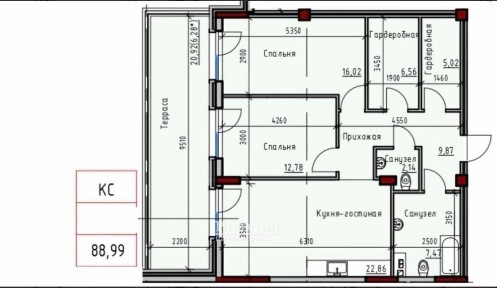 Преміум-квартира 90 м2 з терасою 21 м² біля моря Малоповерховий преміум-будинок закритий двір-парк 2 окремі спальні 2 гардеробні кухня-вітальня 23м²