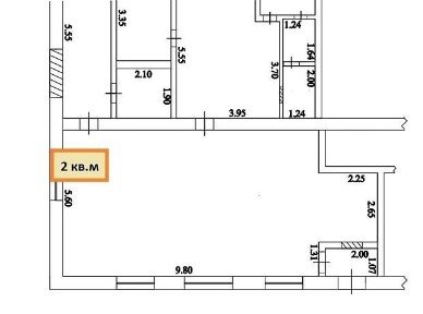 Здається комерційне приміщення на вул. Миру 24, площа 2 кв. м • ID 35013146