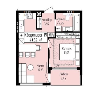 Продаж 1 кімнатної квартири в ЖК Флай Таун!