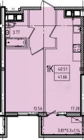 . ЖК Еллада | Будинок зданий | 41,6 м² | Аркадія