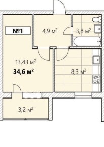 Ціна нижча, ніж у забудовника! 1-к квартира в ЖК Grand Villas | $27 000