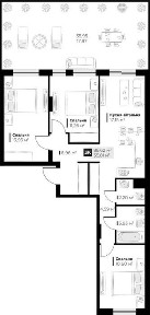 Продаж 3 кімнатної квартири (88.62 кв. м.) Винники ЖК PERFECT LIFE