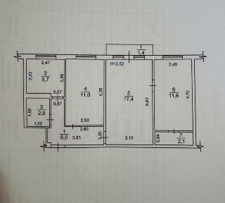 Трехкомнатная квартира, 3 этаж, Соломенский р-н. Без комиссии.