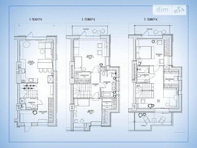 Продаж 3 поверхового будинку з ділянкою на 10 соток, 118 кв. м, 4 кімнати, на вул. Дніпровський район • ID 34684297