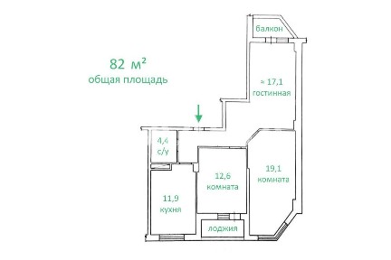 3к квартира с дизайнерским ремонтом в новом кирпичном доме, Балковская