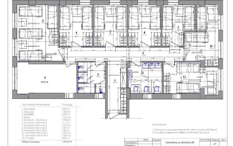 Приміщення під хостел на 17 осіб, 137,7 м², Вишневе
