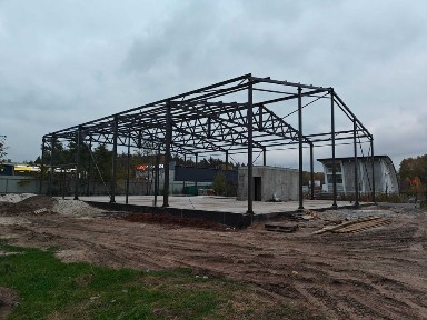 Фасадне комерційне опалюване приміщення склад/магазин/виробництво з офісною частиною та укриттям