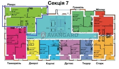 Продаж 2 кім квартири ЖК Графський 87м. кв