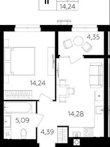 Продаж 1к квартири 41.5 кв. м на шосе Немирівське 94 • ID 34706672