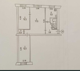 В продаже 3х комнатная квартира на ДНЕПР ОСТРОЕ, Н.К.