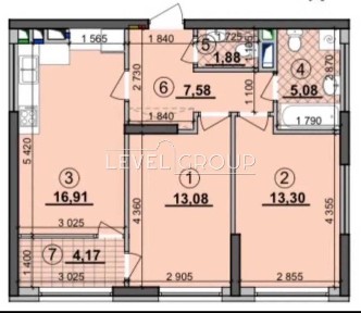 Продаж 2-кімнатної квартири в ЖК Seven/Дніпровська набережна, 20а/ Осокорки/Славутич/Позняки