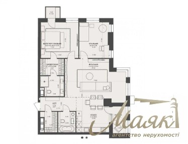 БЕЗ % Продаж 3-к квартири ЖК TRIIINITY, Печерськ, Центр